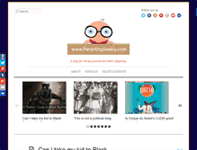 Tablet Screenshot of parentinggeekly.com